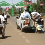 Fury as Kisumu Council Askaris drag a woman behind a speeding pick-up .